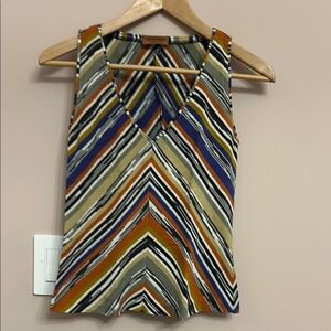 Missoni Italy Striped Multicolor Sleeveless Top size XS/S